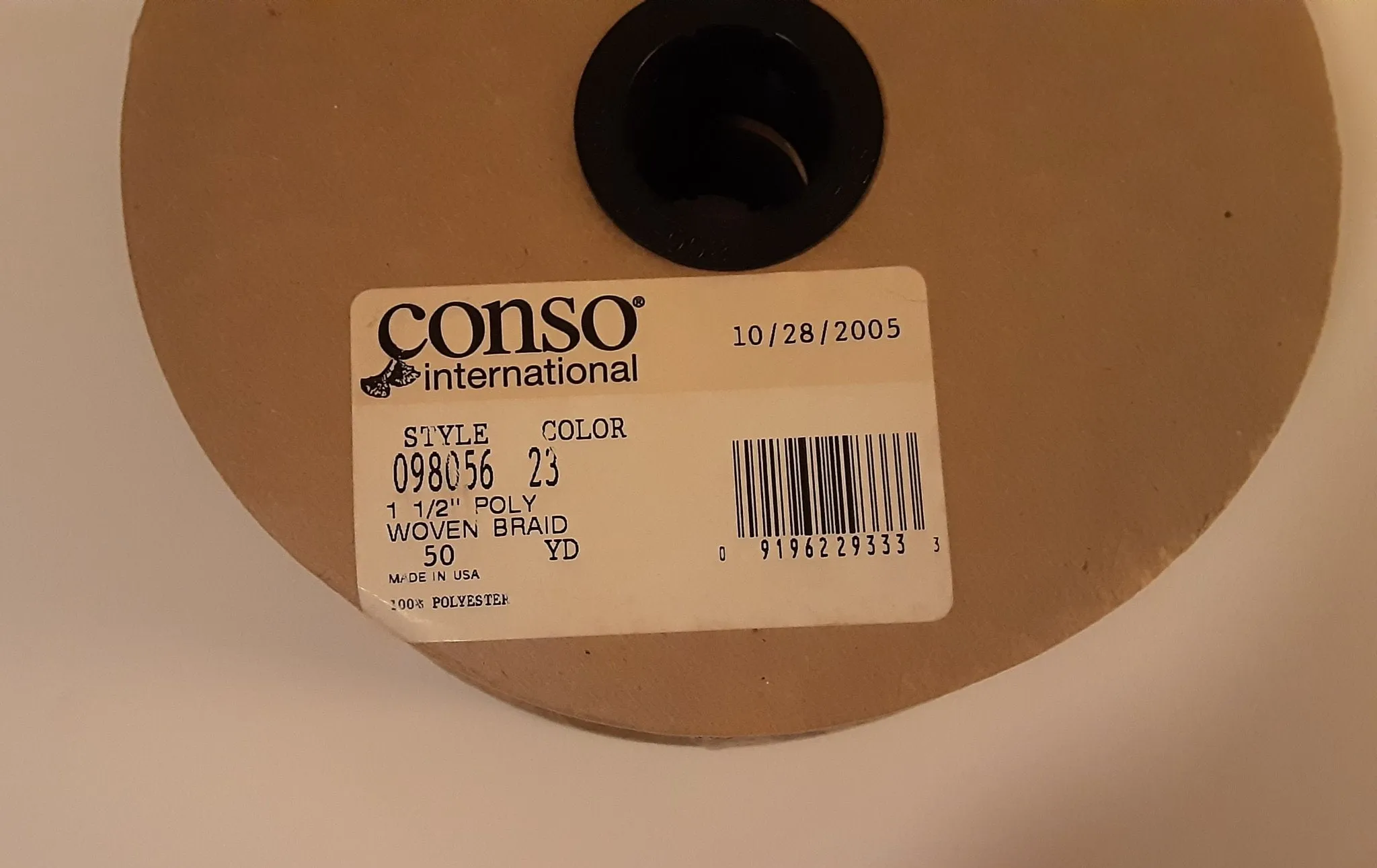 Conso Trim 50 yds Woven Braid 2005 - Free Shipping