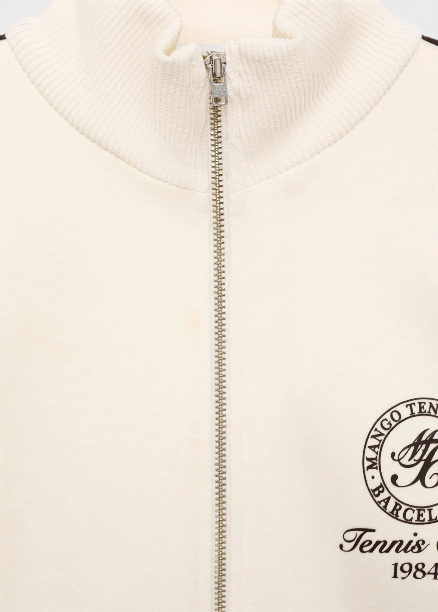 Contrast stripe cotton jacket