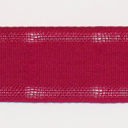 Cotton Gauze Ribbon #53 Rose Red