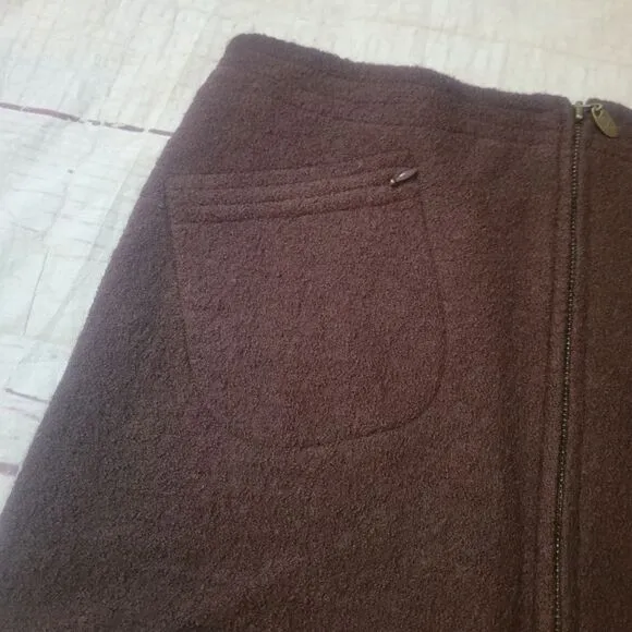 CoVelo Wool Zip Front Skirt Size 10