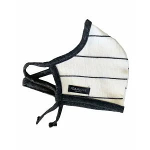 Cream Gauze Stripe | Charcoal