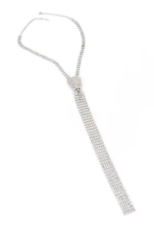 Crystal Necktie Necklace