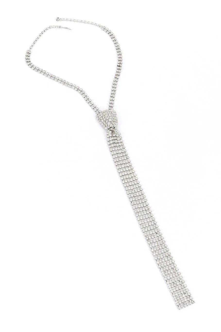 Crystal Necktie Necklace