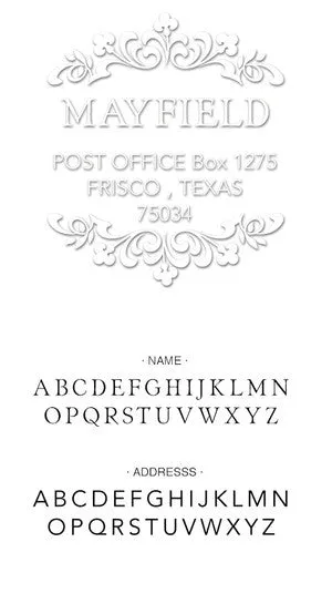 Custom Address Embosser 3439