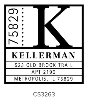 Custom Address Stamp CS3263