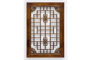 Custom Handcrafted Wood Panel / Wood Wall Hanging Brown - Threshold