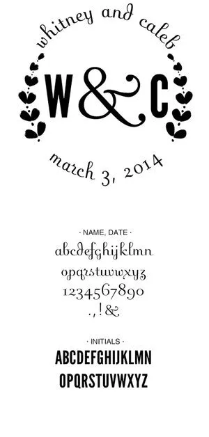 Custom Wedding Stamp CSW10009