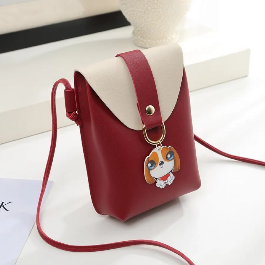 Cute Dog Pendant Crossboby Bag