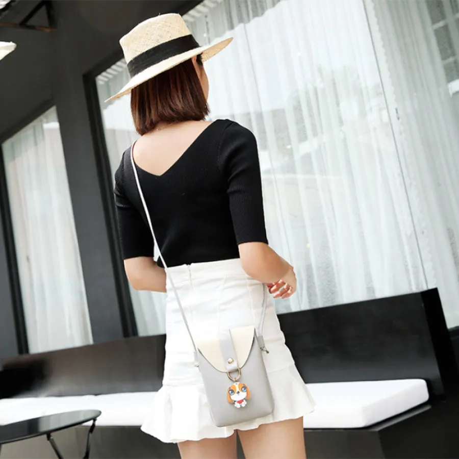 Cute Dog Pendant Crossboby Bag