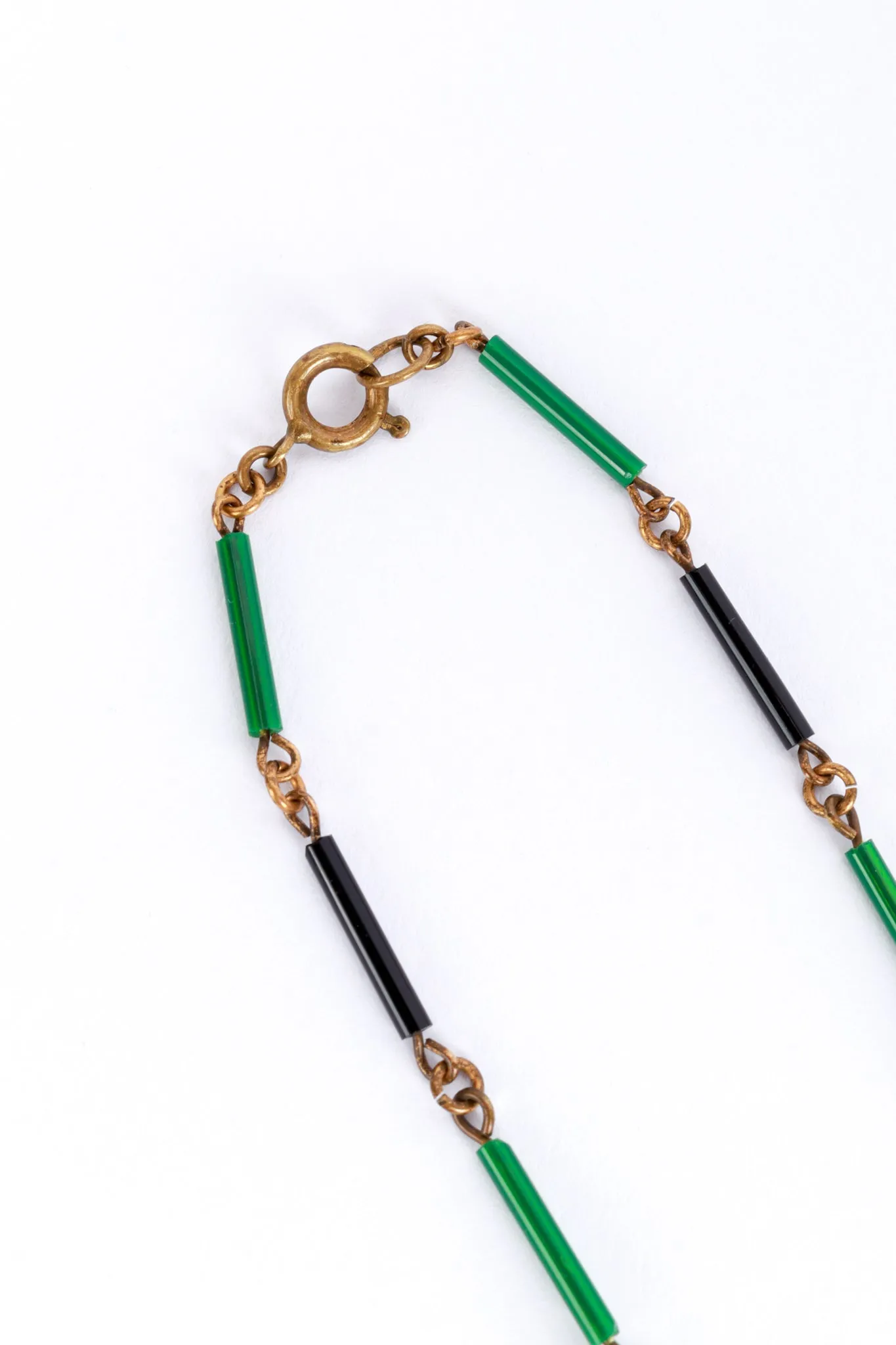 Czech Glass Beaded Pendant Necklace