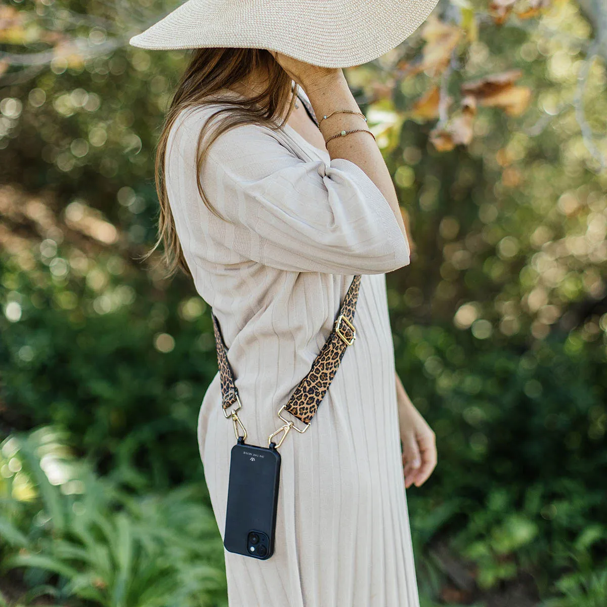 Dark Leopard Woven Strap