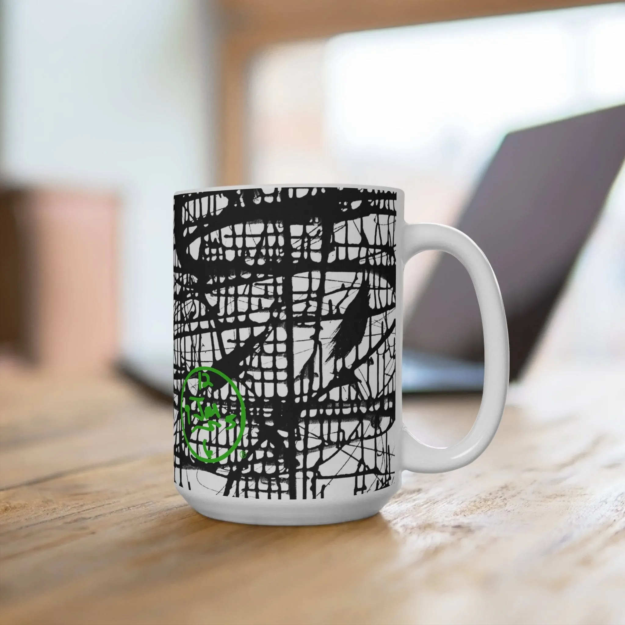 Dark Matrix Mug 15oz by Jumper Maybach®