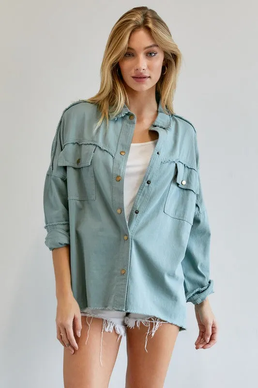 Davi & Dani Button Down Shirt With Pockets