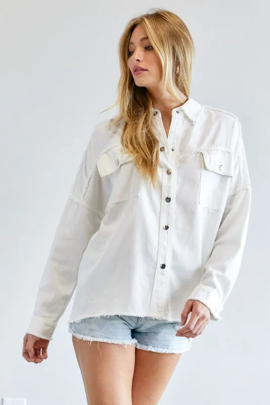 Davi & Dani Button Down Shirt With Pockets