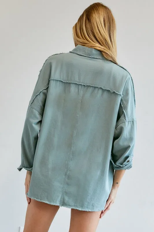 Davi & Dani Button Down Shirt With Pockets