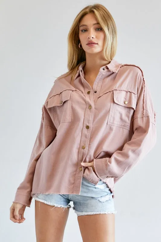 Davi & Dani Button Down Shirt With Pockets
