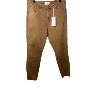 DEAR JOHN Women's Gisele Skinny Ankle Denim Jeans Brown/Butterscotch Size 33