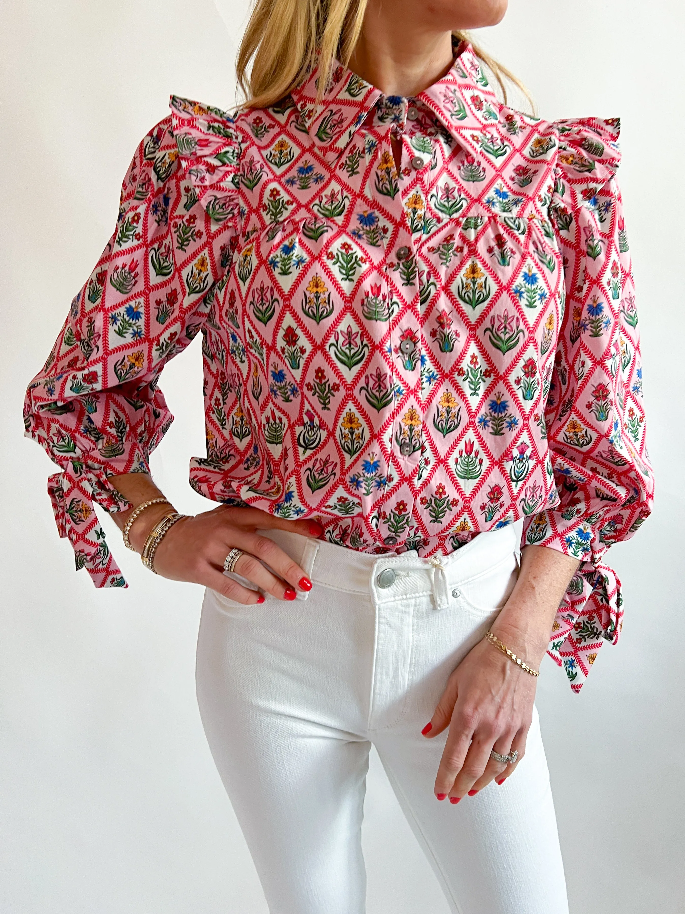 Diamond Floral Top
