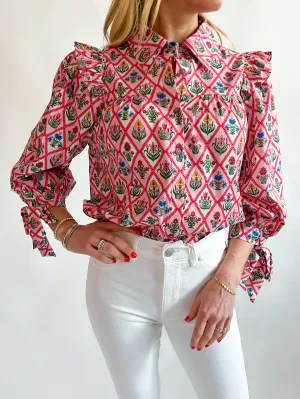 Diamond Floral Top