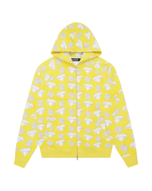 Diamonds & Dollars Zip-Through Hood