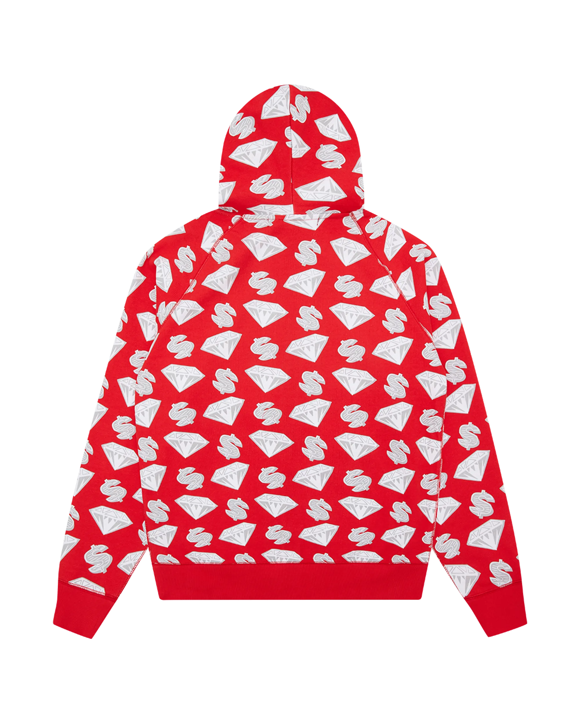 Diamonds & Dollars Zip-Through Hood