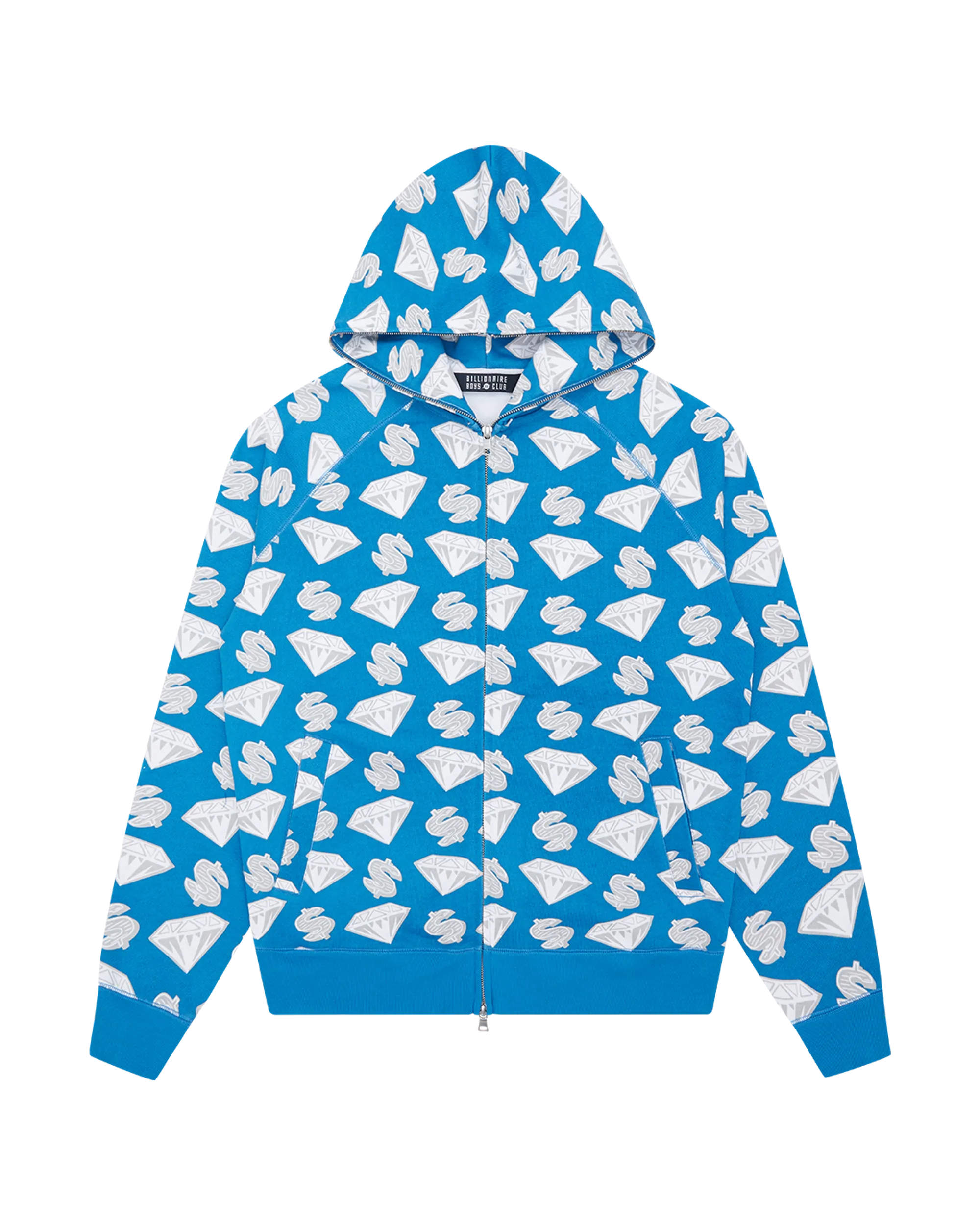 Diamonds & Dollars Zip-Through Hood