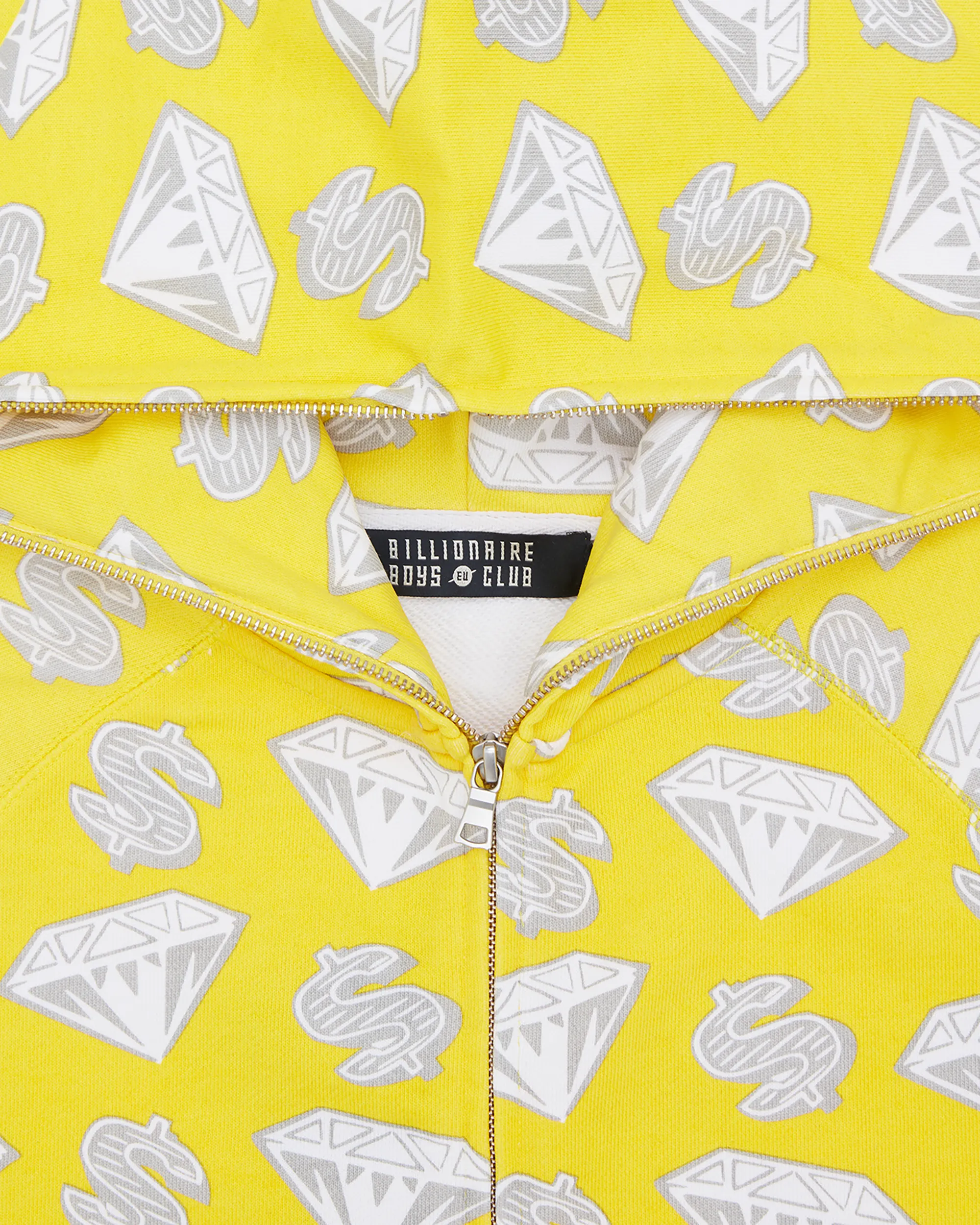 Diamonds & Dollars Zip-Through Hood