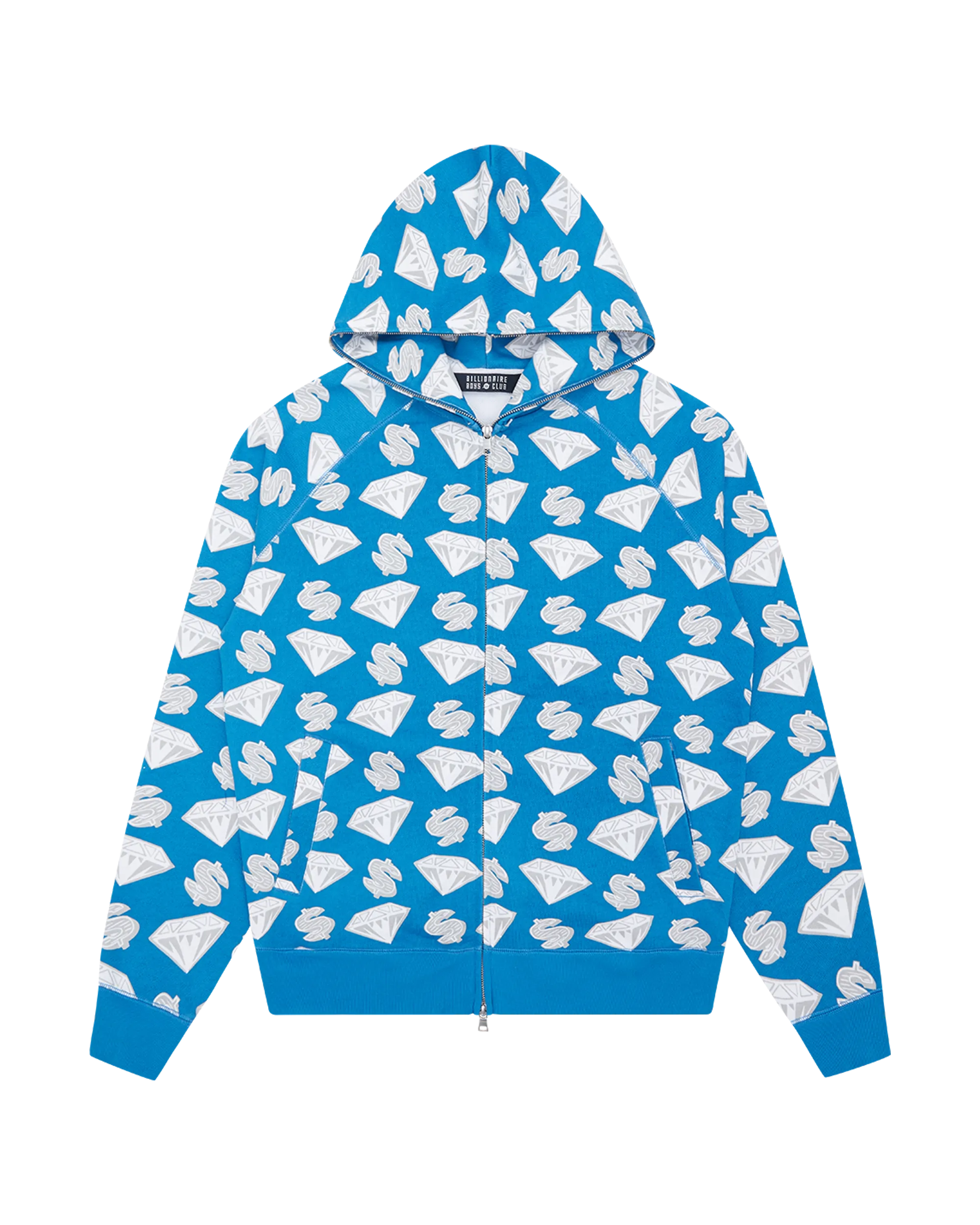 Diamonds & Dollars Zip-Through Hood