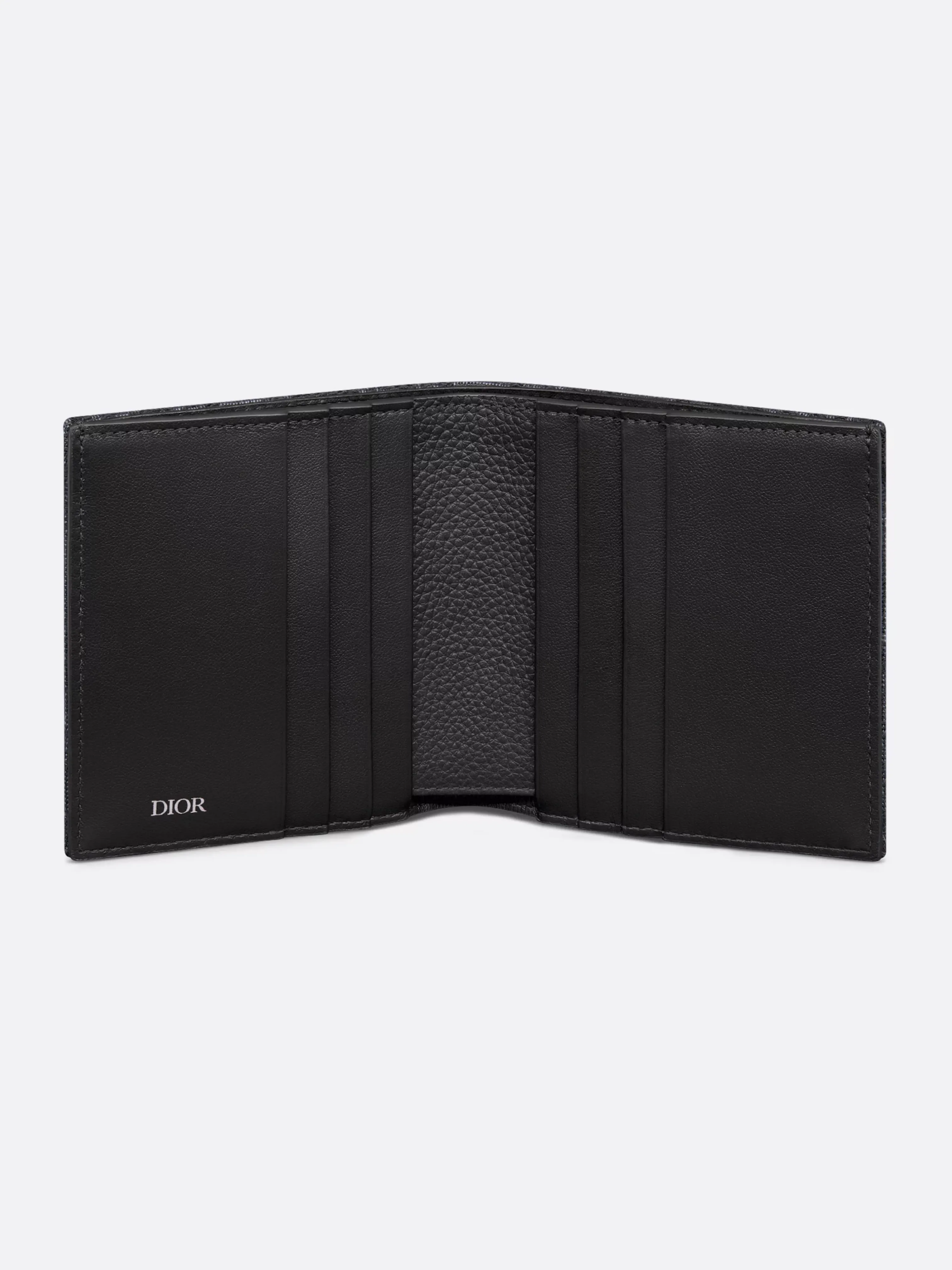 DIOR OBLIQUE VERTICAL BIFOLD WALLET BEIGE