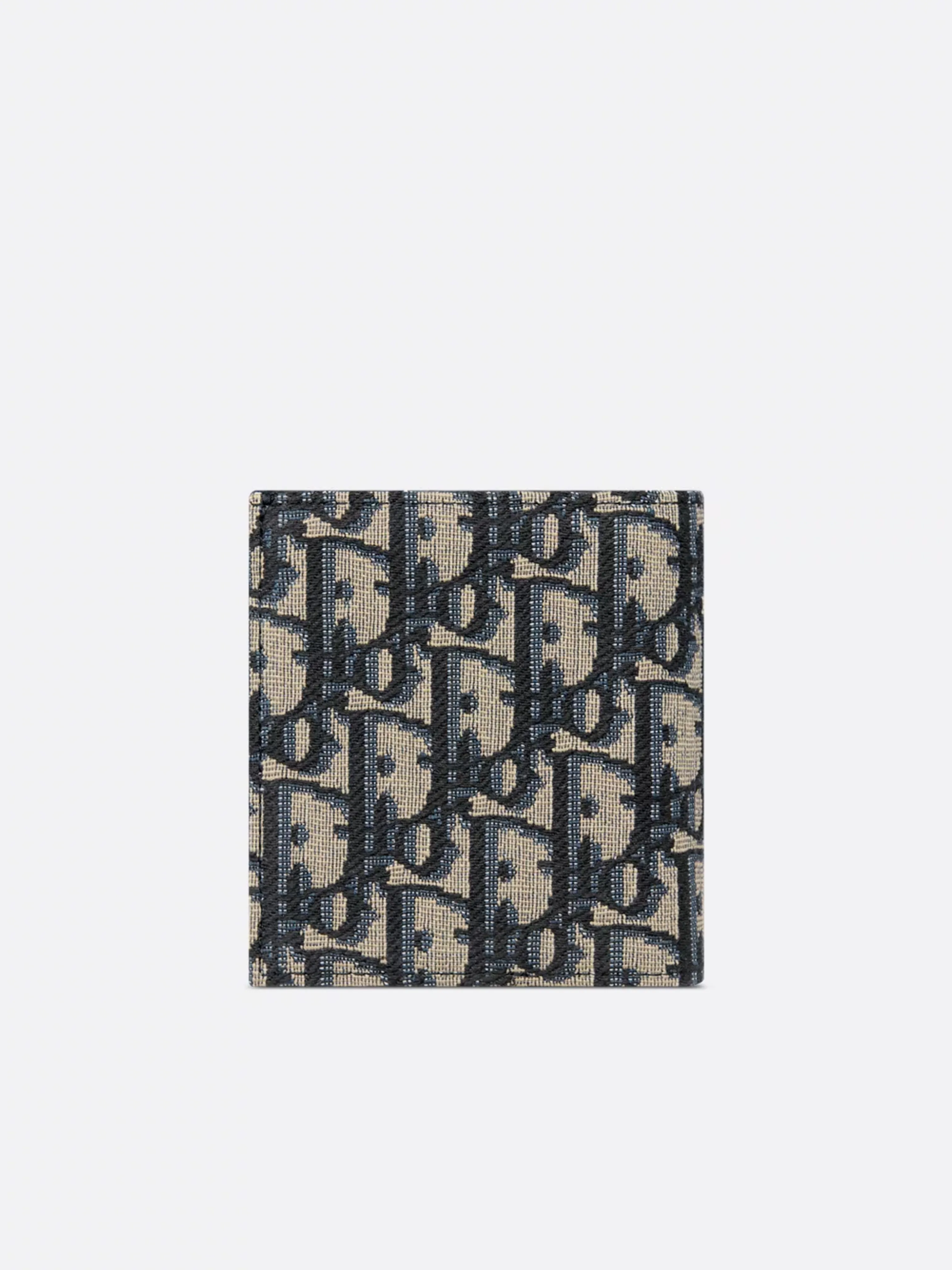 DIOR OBLIQUE VERTICAL BIFOLD WALLET BEIGE