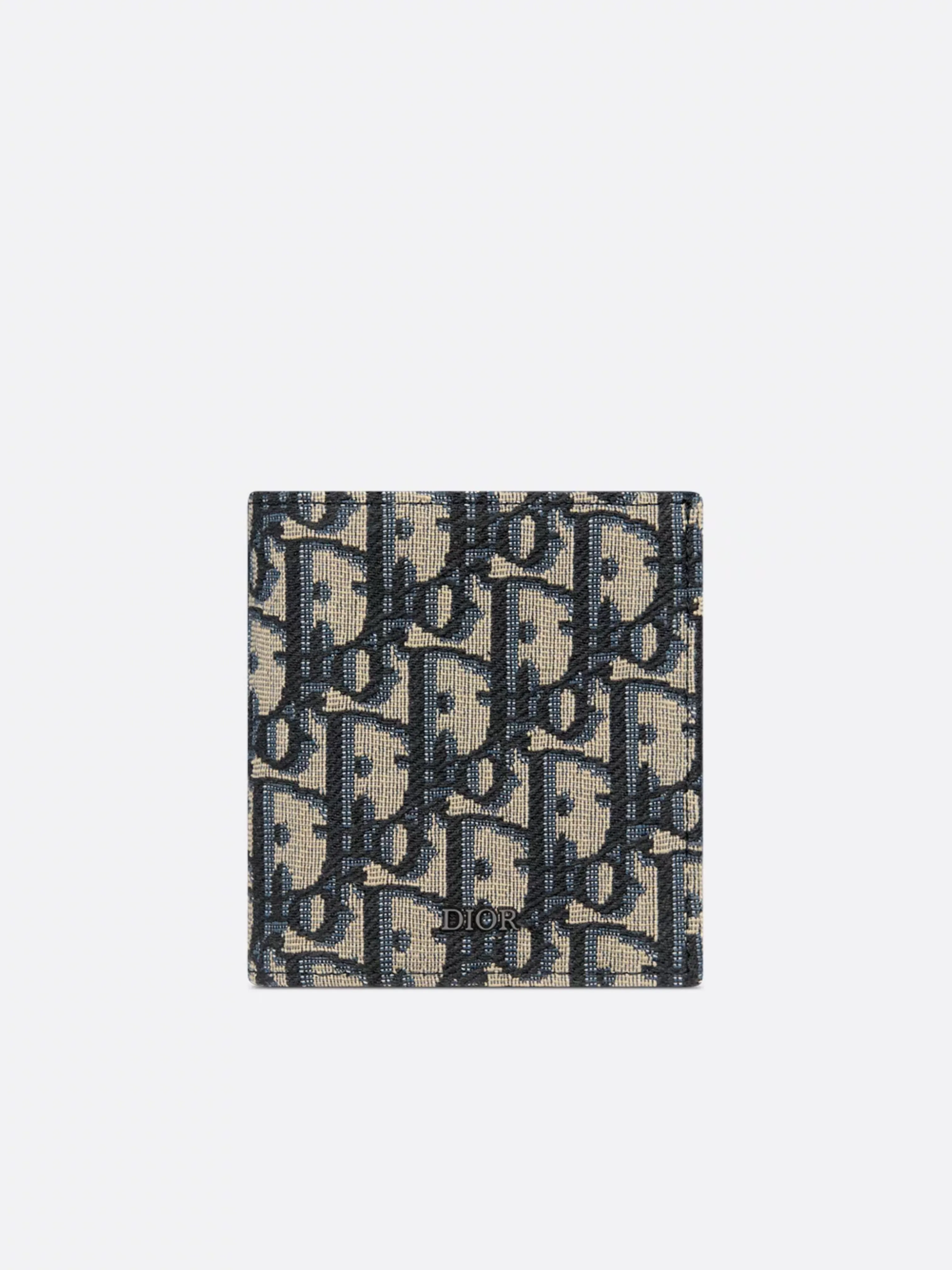 DIOR OBLIQUE VERTICAL BIFOLD WALLET BEIGE