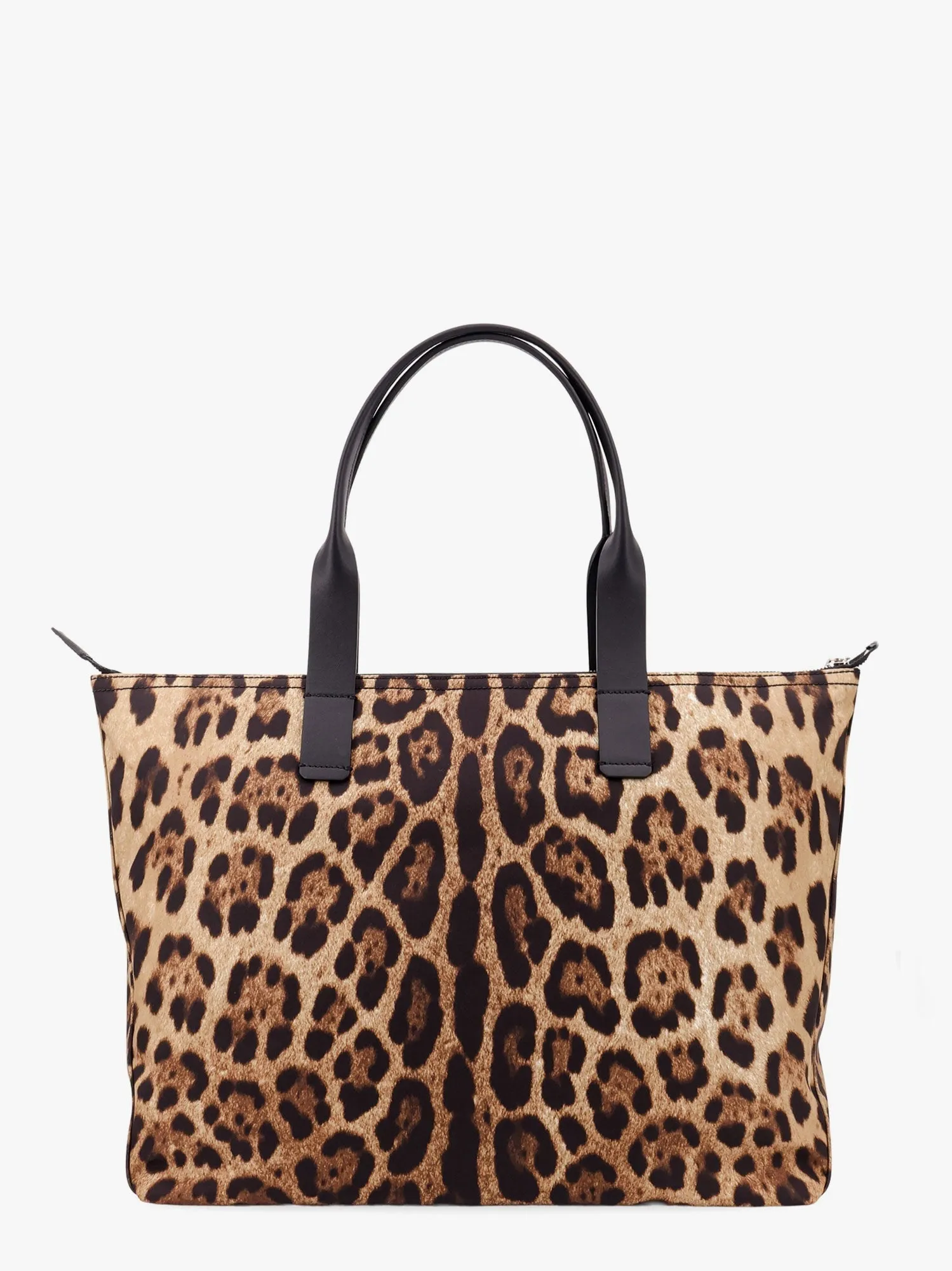 Dolce E Gabbana Nylon Shoulder Bag With Animalier Print