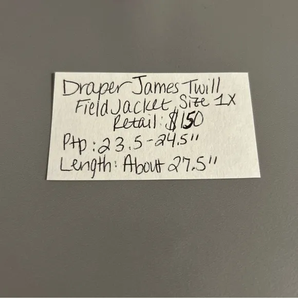 Draper James Twill Field Tie Jacket Size 1X