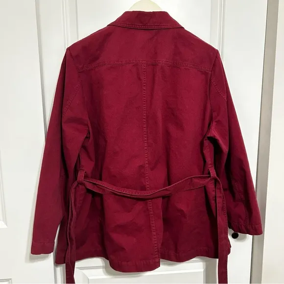 Draper James Twill Field Tie Jacket Size 1X