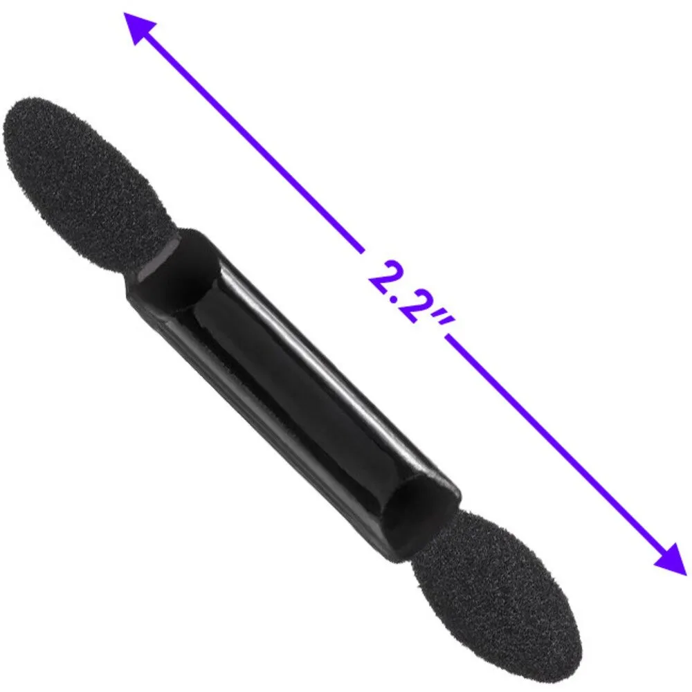 Dual Ended Point Tip Eye Shadow Applicator - BLACK / 100 Per Bag X 15 Bags = 1,500 Eye Shadow Applicators