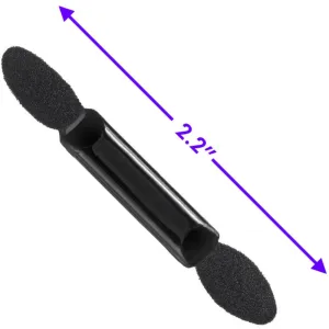 Dual Ended Point Tip Eye Shadow Applicator - BLACK / 100 Per Bag X 15 Bags = 1,500 Eye Shadow Applicators