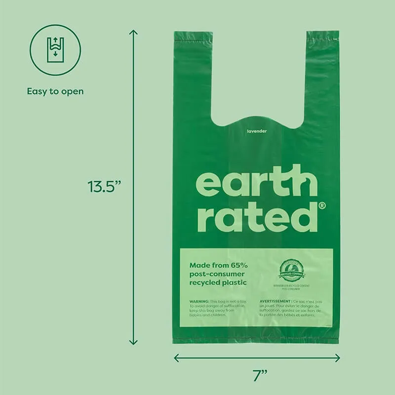 Earth Rated Unscented Poop Bags with handles
