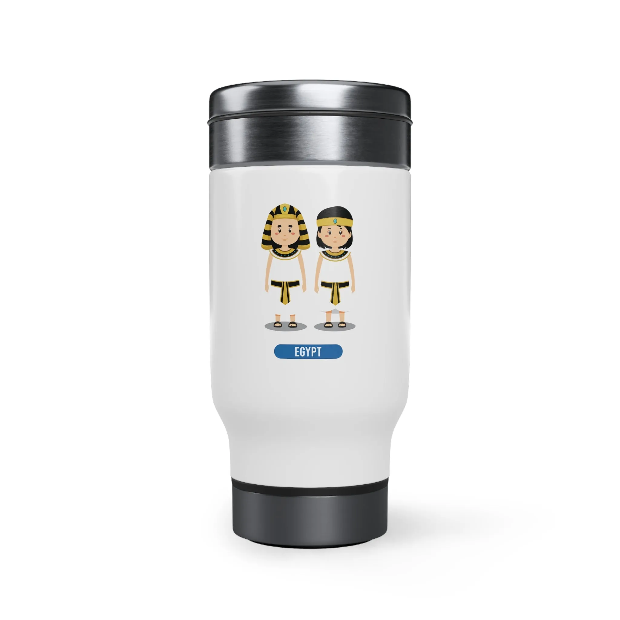 Egypt Stainless Steel Travel Mug with Handle, 14oz