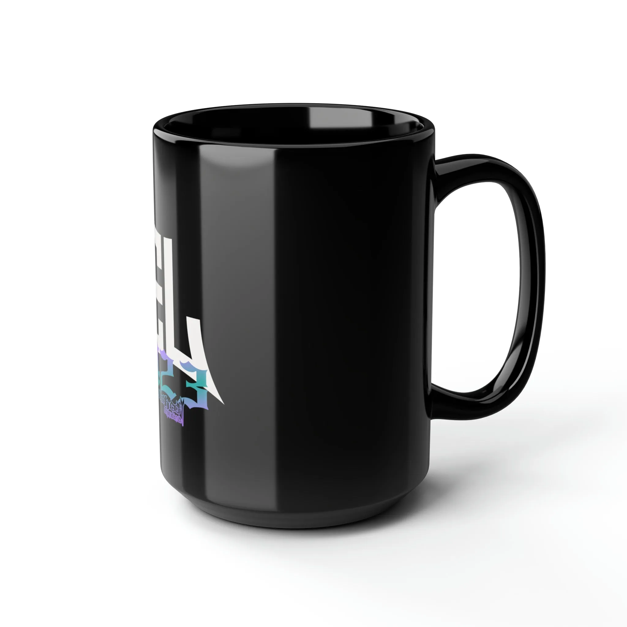 EL423 Bold Purple Teal /Black Mug, 15oz