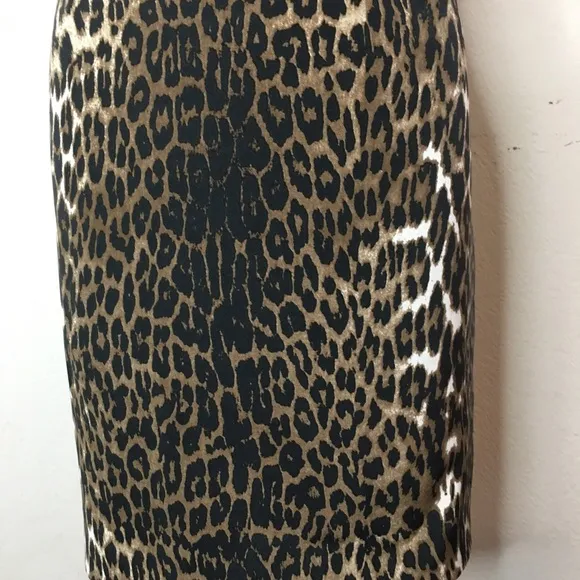 Elie Tahari silk animal print cocktail dress 4