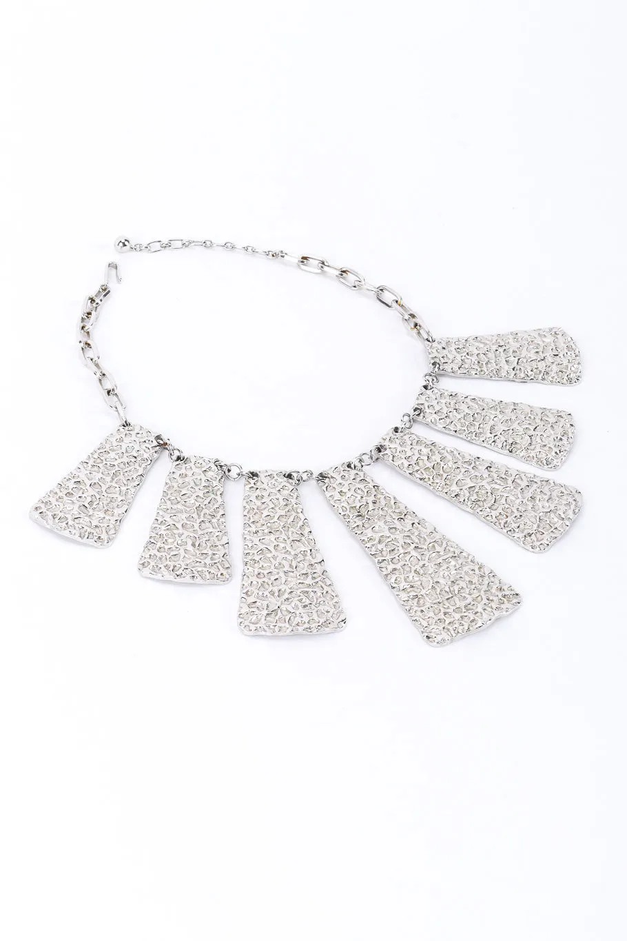 Embossed Plate Pendant Necklace