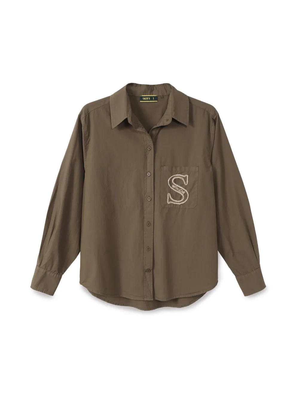 Embroidered Button-up Shirt