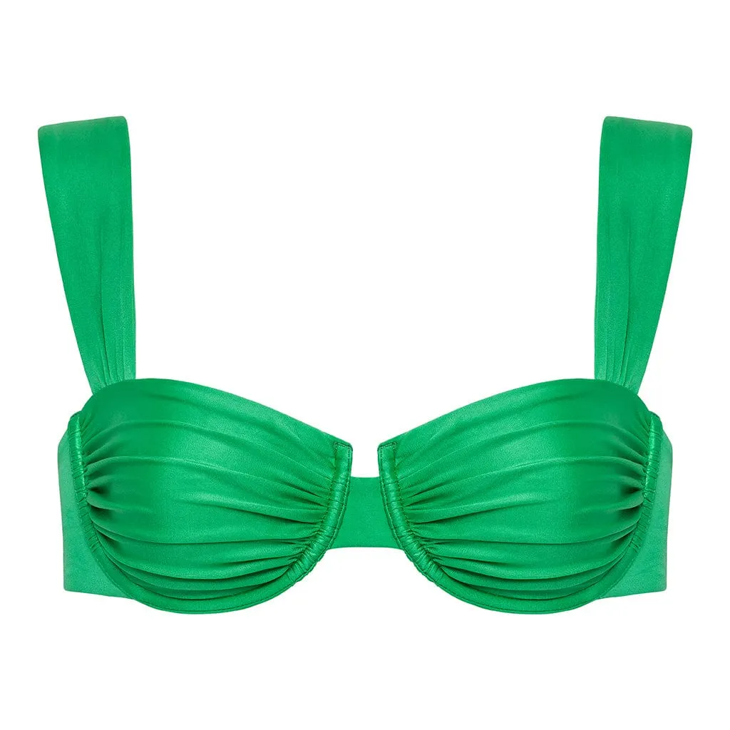 Emerald Shimmer Bella Bikini Top