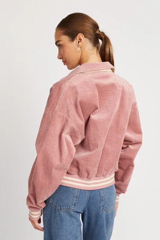 Emory Park BOMBER JACKET WITH COLLAR