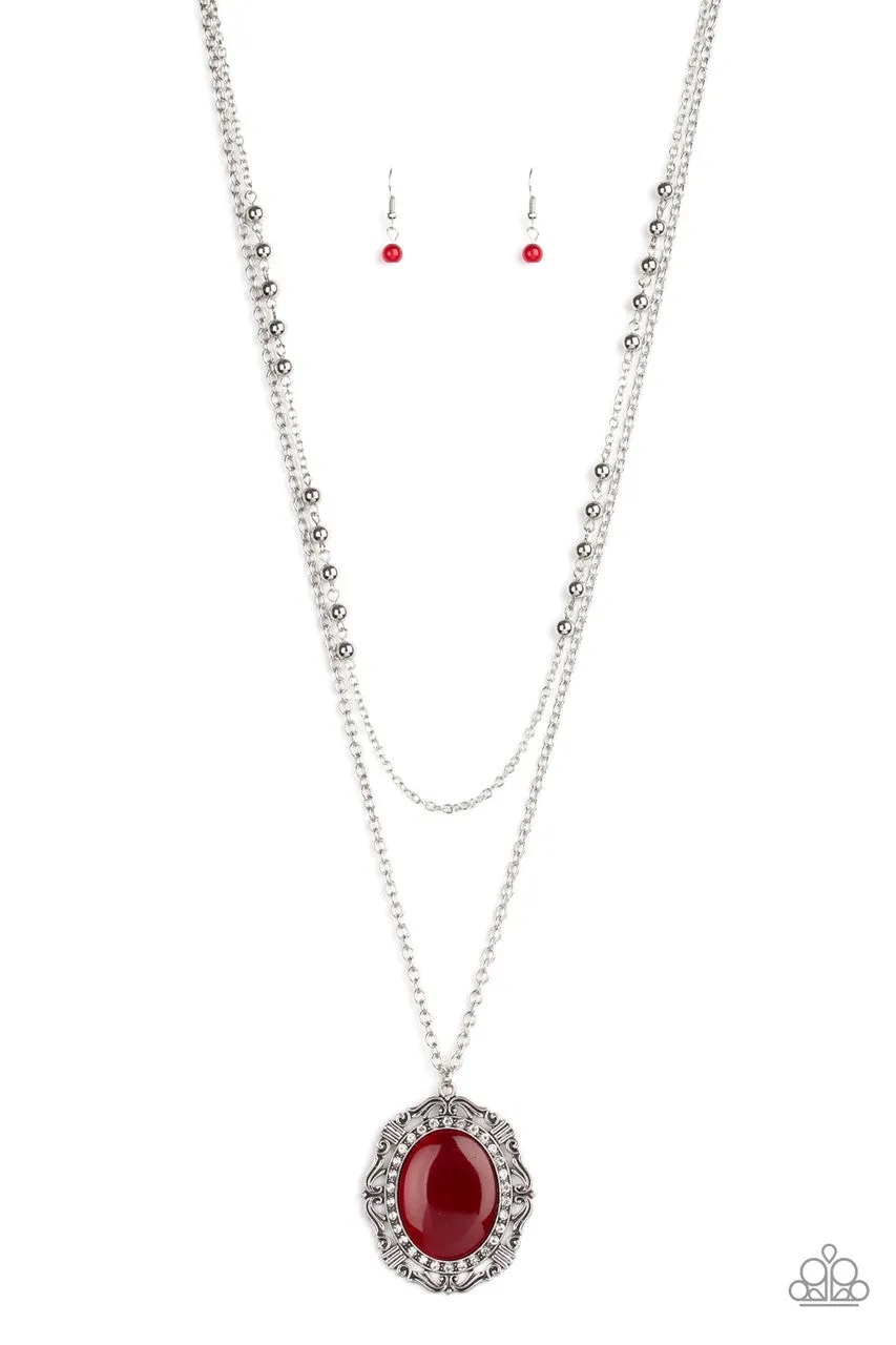 Endlessly Enchanted Red Paparazzi Necklace