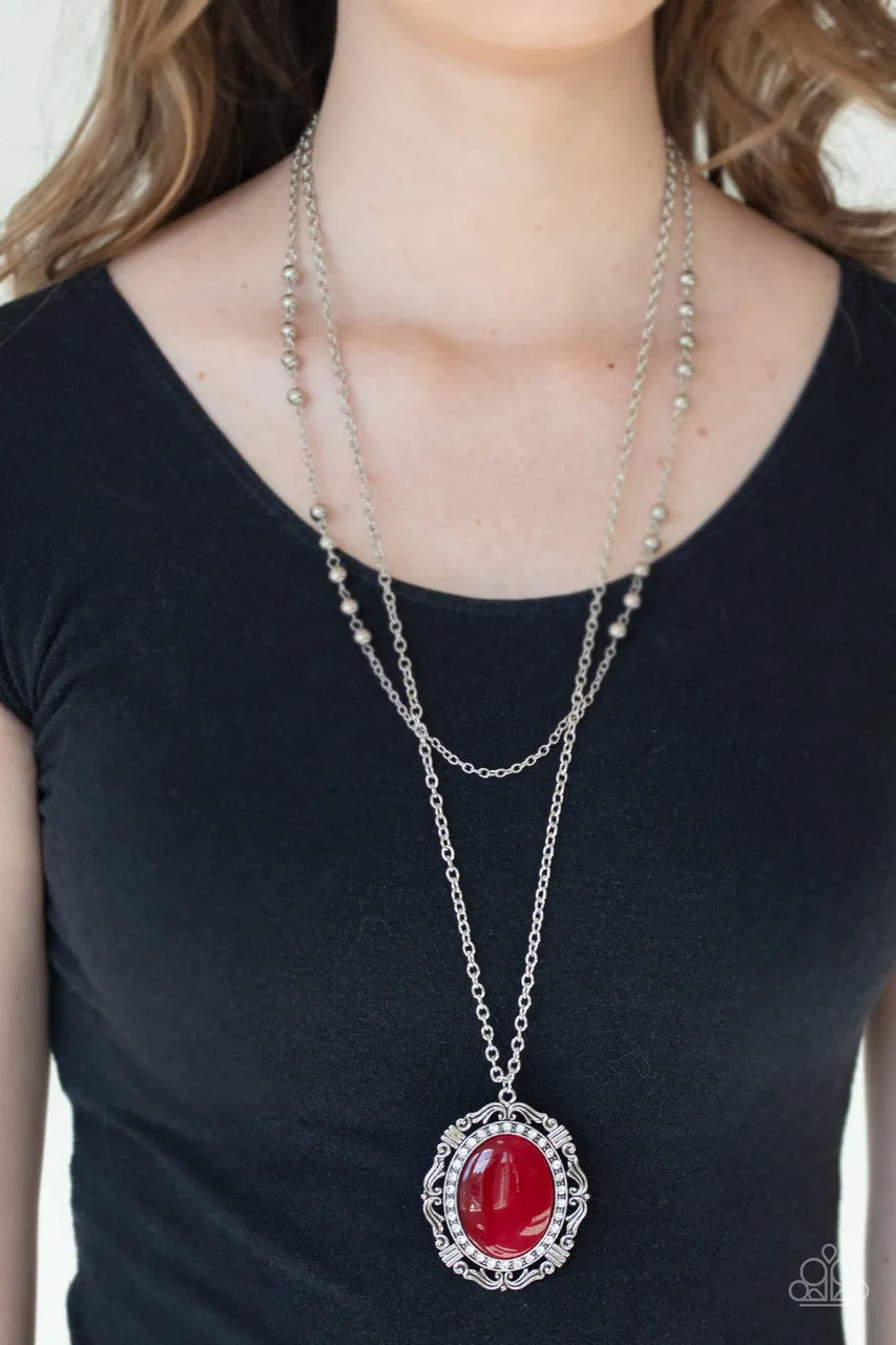Endlessly Enchanted Red Paparazzi Necklace