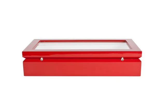 Eyewear Organizer Box, Red Lacquer