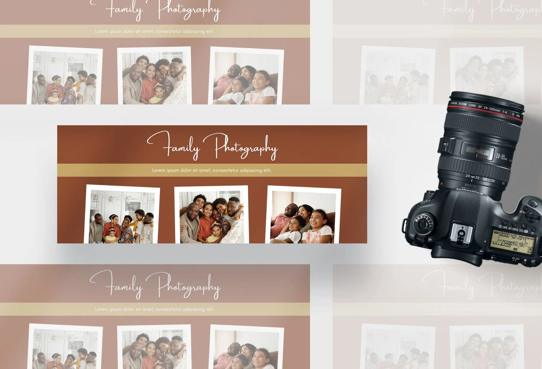 Family Facebook Cover for Photographers Editable Canva Template