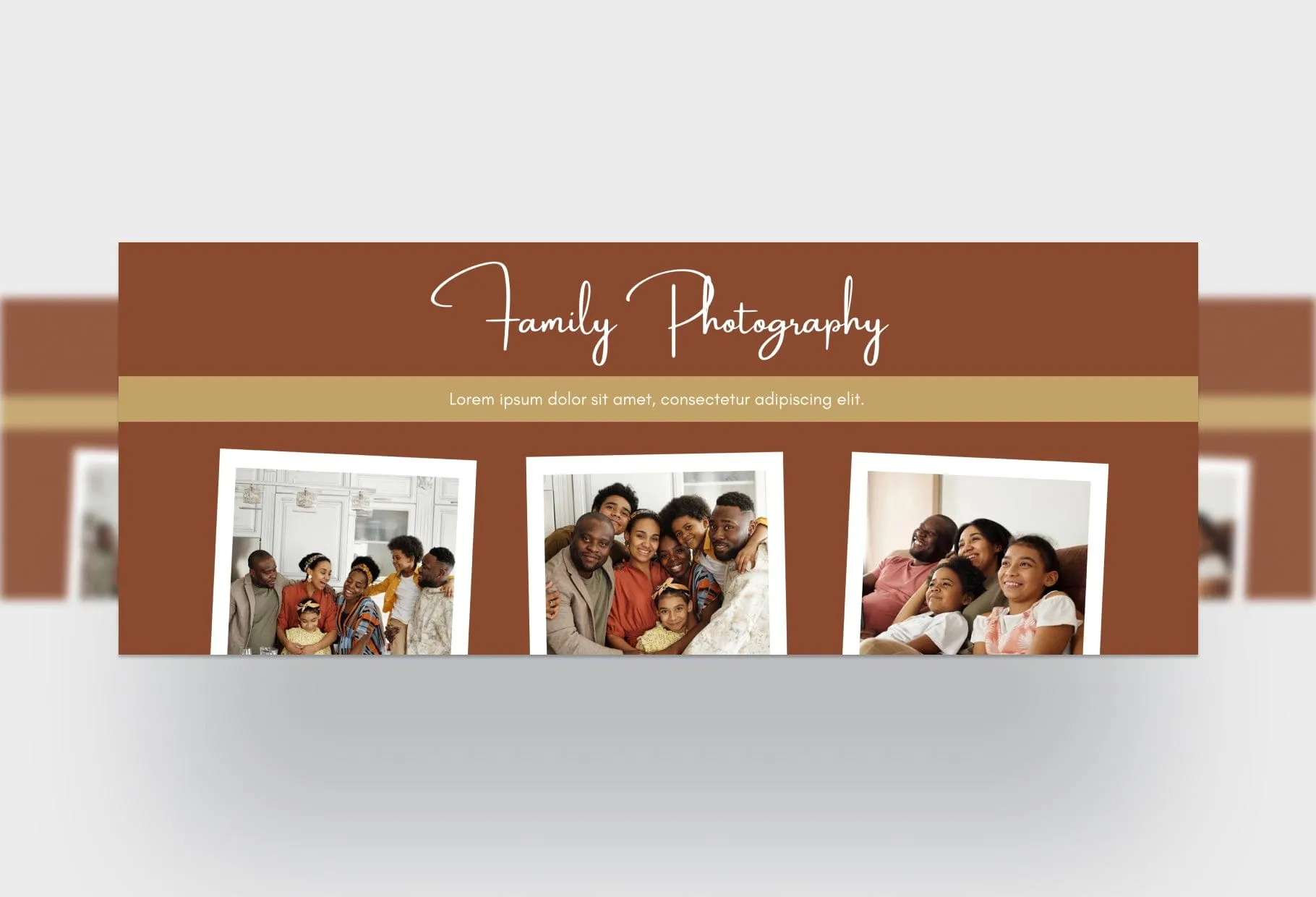 Family Facebook Cover for Photographers Editable Canva Template