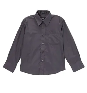 Ferrecci Boys Cotton Blend Charcoal Dress Shirt